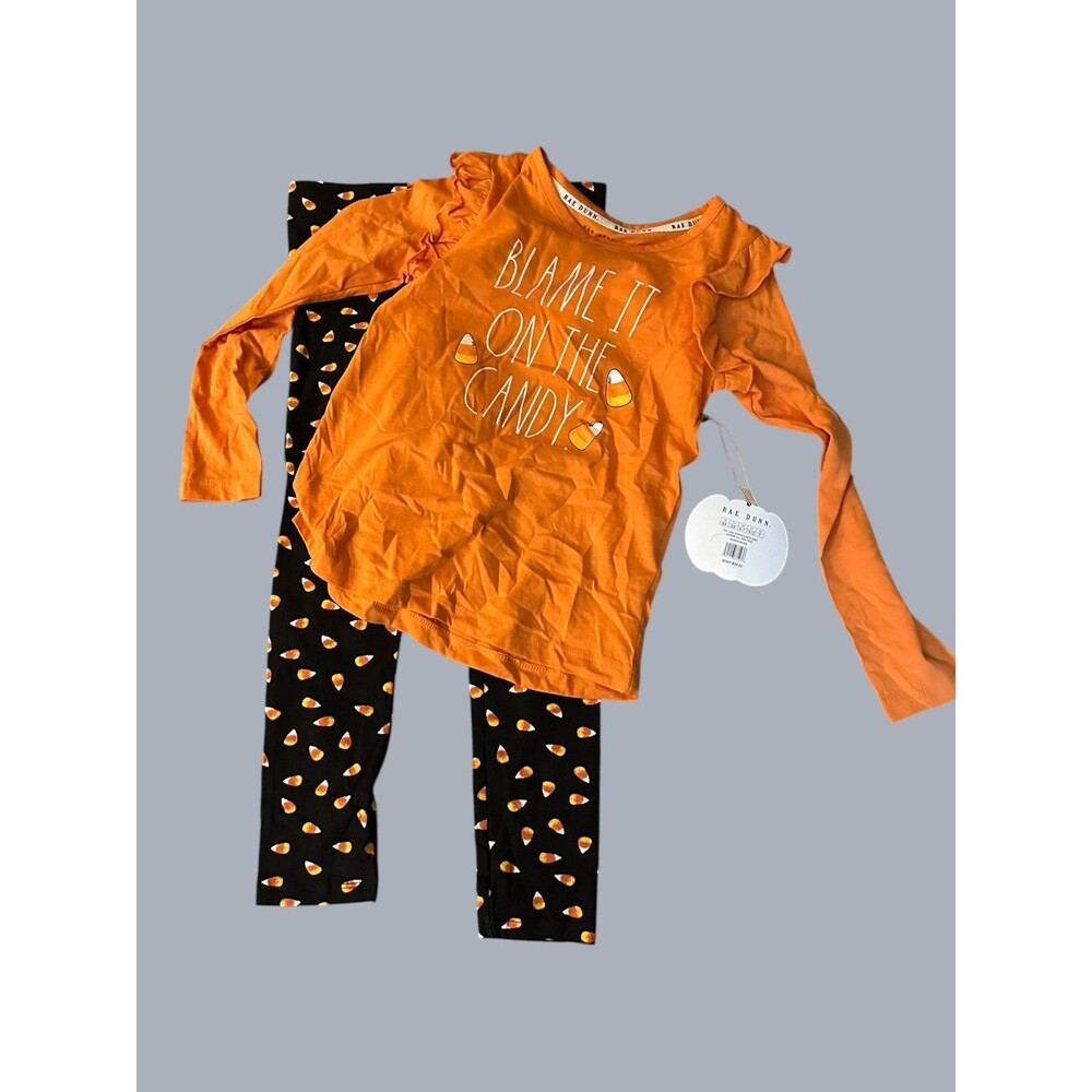 NWT Rae Dunn Halloween Top and Pants Girls Size 6X